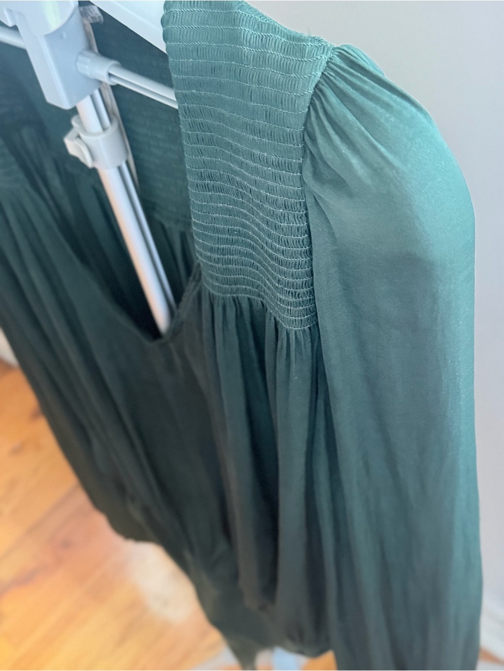 Free People Green Textured Bodysuit Size M Like New - Picture 6 of 12